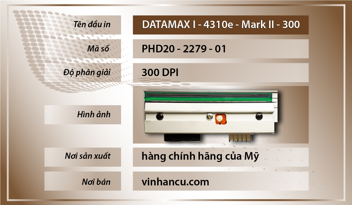 mua đầu in máy in Datamax I 4310e
